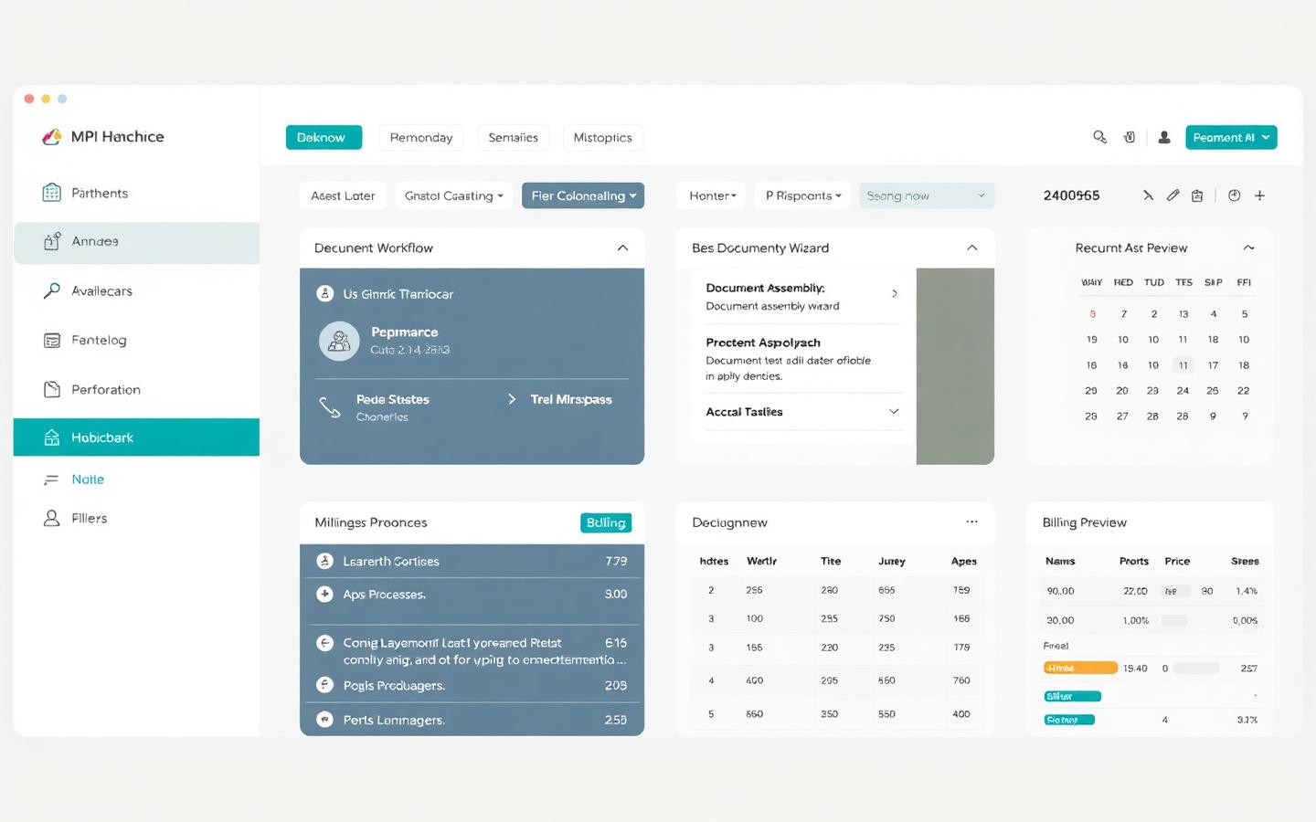 CaretLegal product screenshot