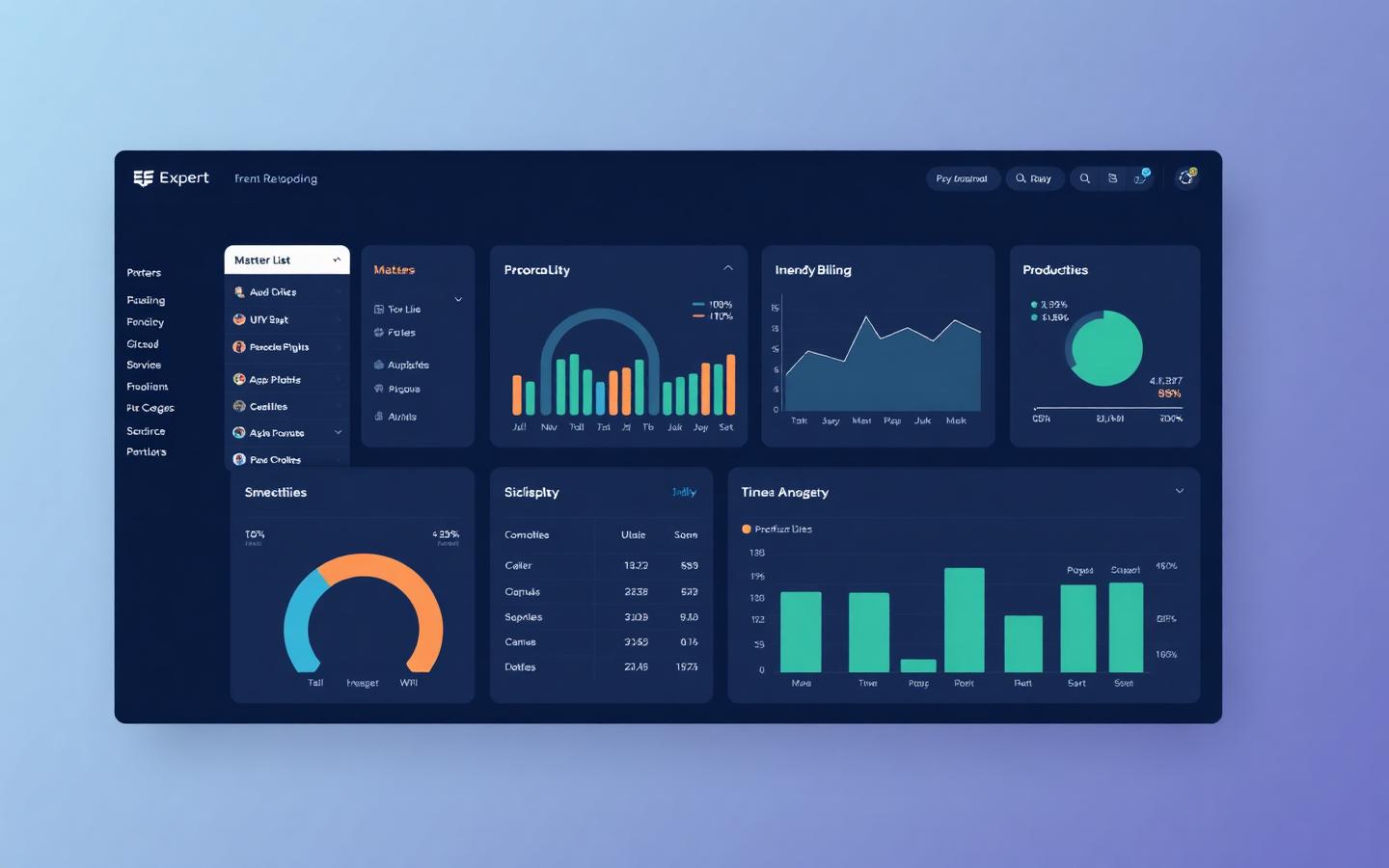 Aderant product screenshot