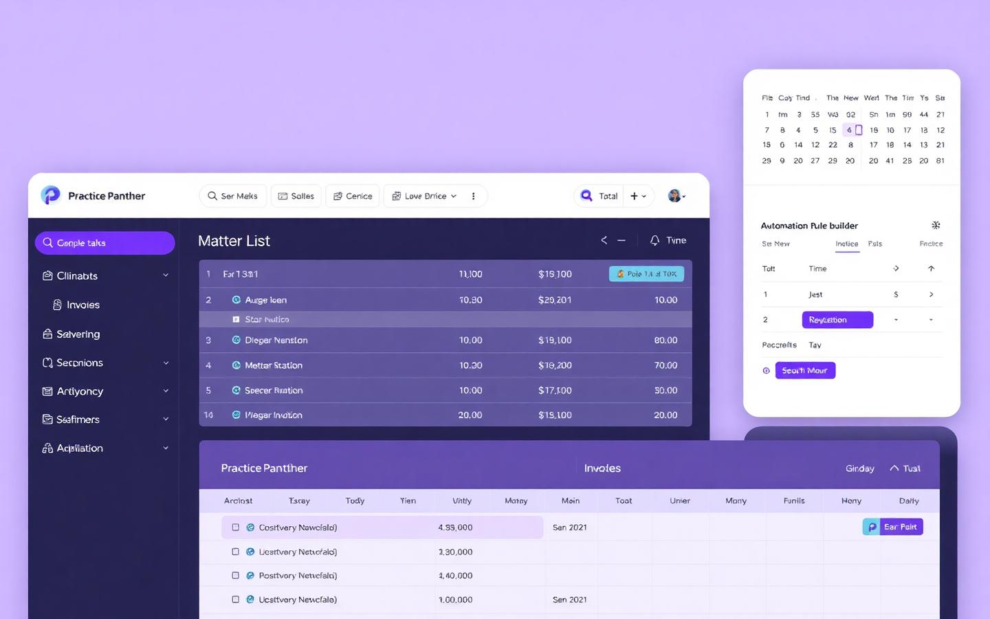 PracticePanther product screenshot