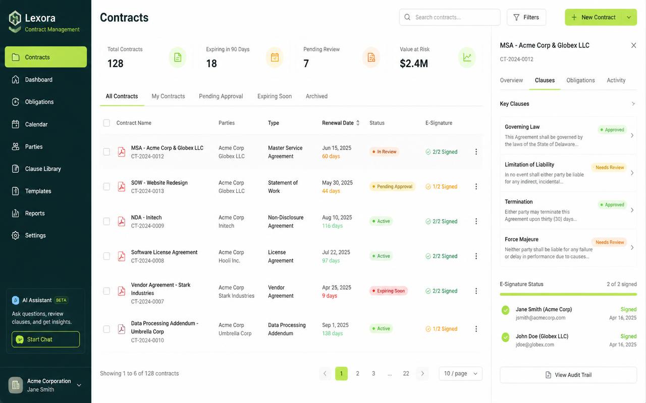 LawVu billing view